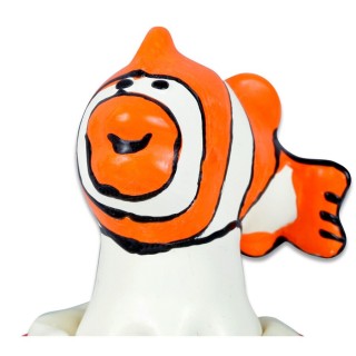 CONDOMERIE - HANDPAINTED NOVELTY CONDOMS FISH ORANGE - D-243108 - Teknashop Ltd