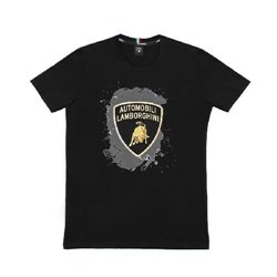 LAMBORGHINI SIZE L MENST-SHIRT GOLDEN BULL BLACK