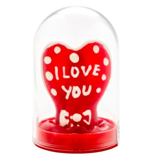 CONDOMERIE - HANDPAINTED NOVELTY CONDOMS HEART - I LOVE YOU MODEL 1 - D-243173 - Teknashop Ltd