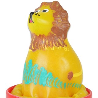 CONDOMERIE - HANDPAINTED NOVELTY CONDOMS SITTING LION - D-243217 - Teknashop Ltd
