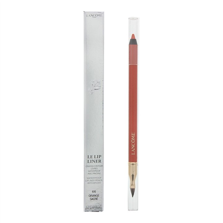 Lancome, Lip Liner, Waterproof, Lip Liner, 66, Orange Sacree, 1.2 g - Teknashop Ltd
