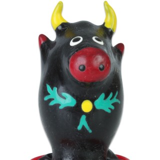 CONDOMERIE - HANDPAINTED NOVELTY CONDOMS BULL BLACK MODEL 1 - D-243219 - Teknashop Ltd