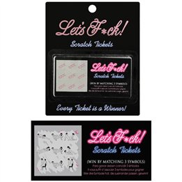 KHEPER GAMES - LET’S F*CK! SCRATCH TICKETS - D-245688 - Teknashop Ltd