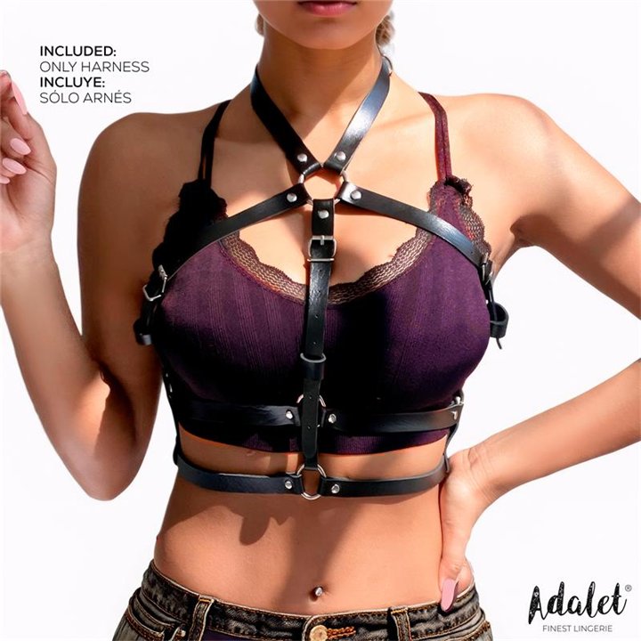 Elva Vegan Leather Chest Harness One size - A034 - Teknashop Ltd
