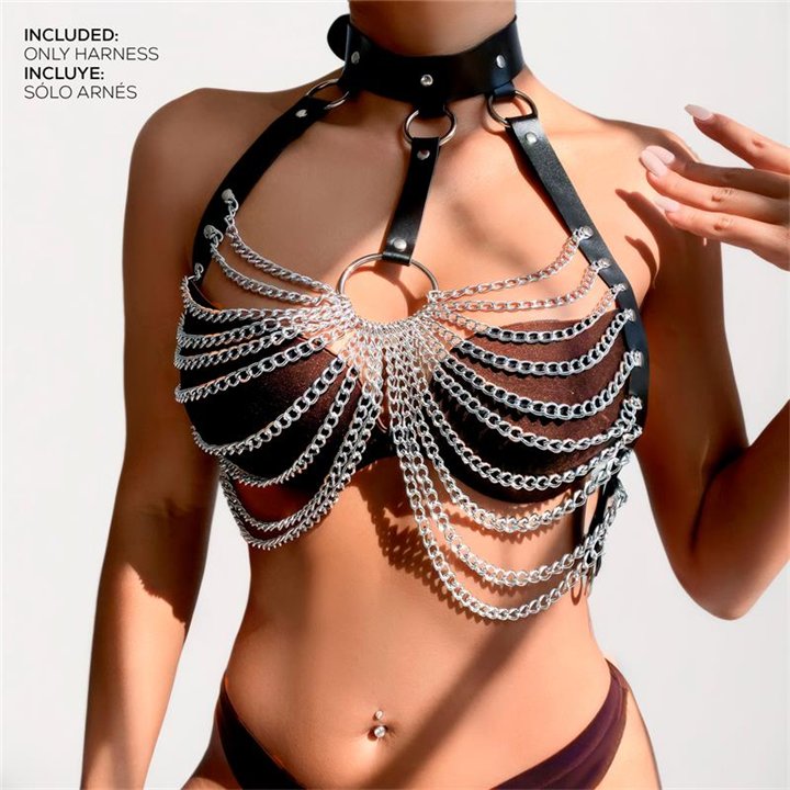 Samara Chest Harness with Chain One size - A-032 - Teknashop Ltd