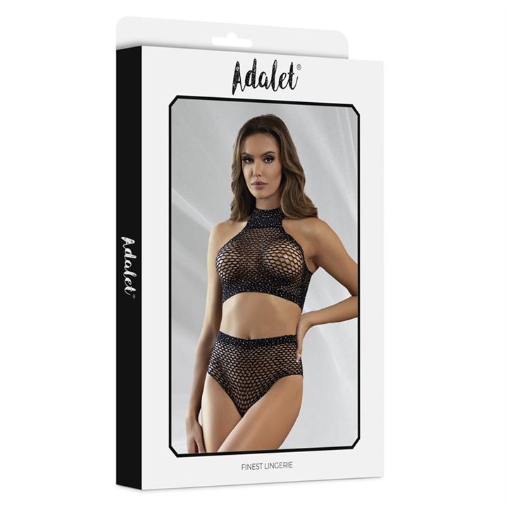 Marga Top and Panties Fishnet Set - A-417 - Teknashop Ltd