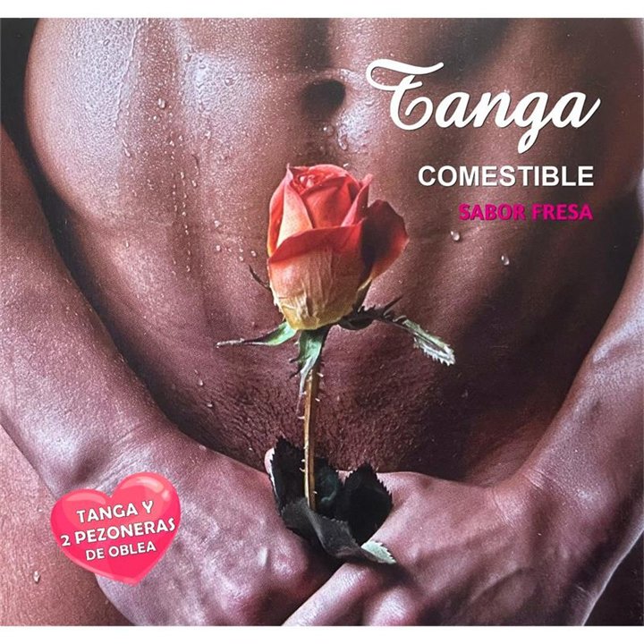 Wafer thong and two strawberry flavored nipple covers - 8412345048715 - Teknashop Ltd