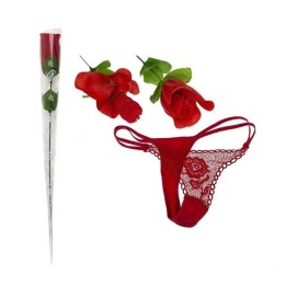 Rose with Red Thong - 8412345051432 - Teknashop Ltd