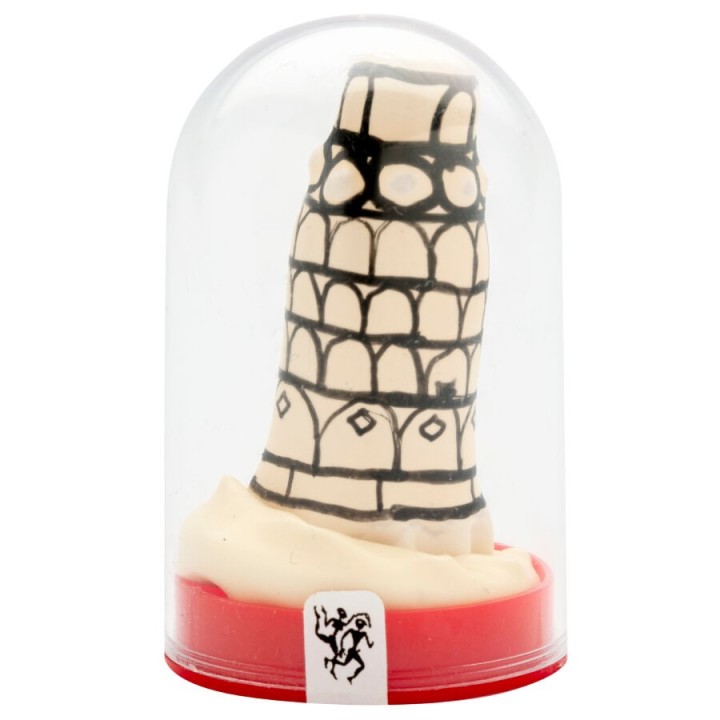 CONDOMERIE - HANDPAINTED NOVELTY CONDOMS PISA TOWER - D-243238 - Teknashop Ltd