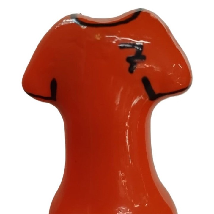 CONDOMERIE - HANDPAINTED NOVELTY CONDOMS ORANGE SHIRT - D-243253 - Teknashop Ltd