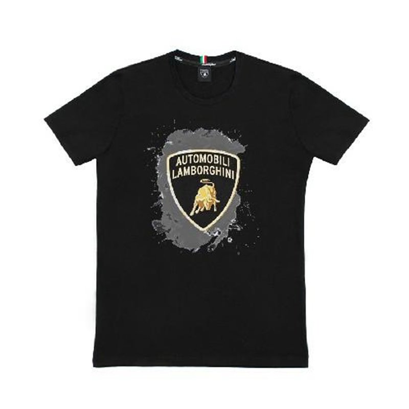 LAMBORGHINI SIZE M MENST-SHIRT GOLDEN BULL BLACK