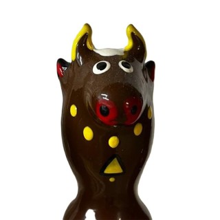 CONDOMERIE - HANDPAINTED NOVELTY CONDOMS BULL BLACK MODEL 2 - D-243258 - Teknashop Ltd