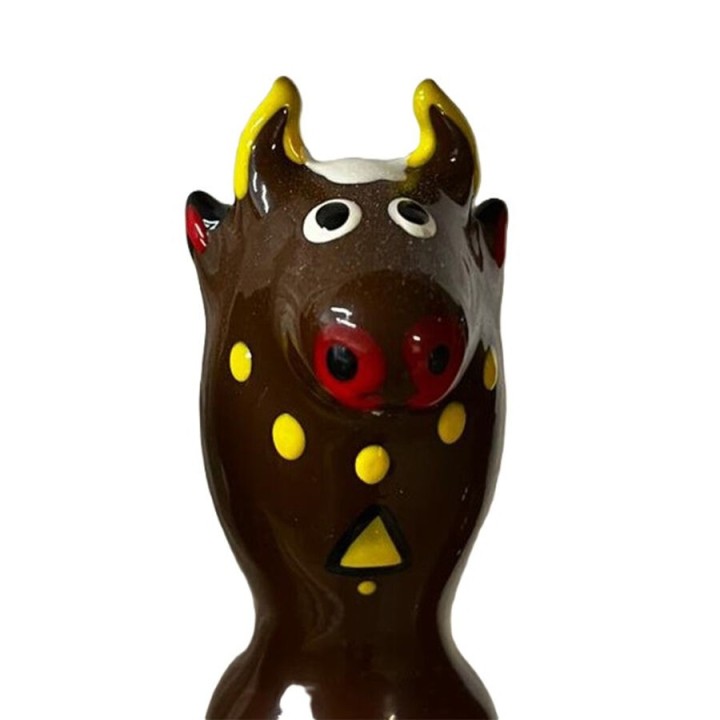 CONDOMERIE - HANDPAINTED NOVELTY CONDOMS BULL BLACK MODEL 2 - D-243258 - Teknashop Ltd