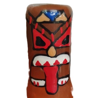 CONDOMERIE - HANDPAINTED NOVELTY CONDOMS TIKI TOTEM-01 - D-243260 - Teknashop Ltd