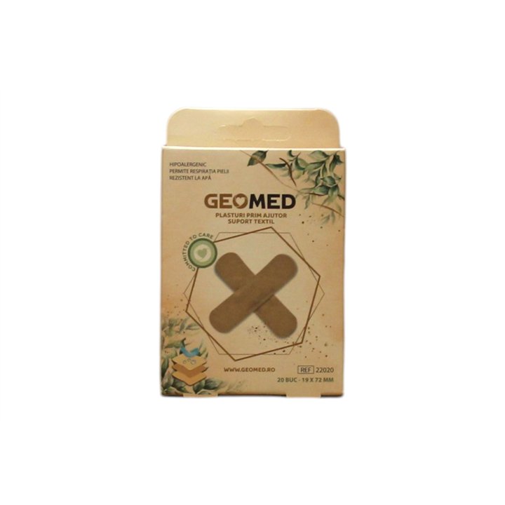 Set, Geomed, Geomed, Protective, Wound Dressings, 19 x 72 mm, 20 pcs - Teknashop Ltd