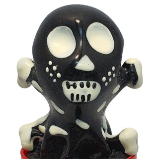 CONDOMERIE - HANDPAINTED NOVELTY CONDOMS SKULL BLACK MODEL 2 - D-243286 - Teknashop Ltd