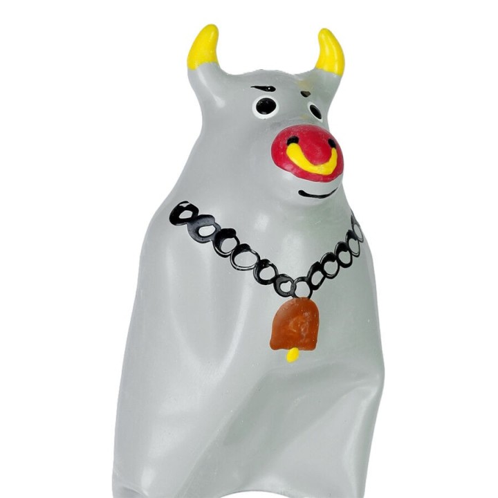 CONDOMERIE - HANDPAINTED NOVELTY CONDOMS GREY BULL MODEL XL - D-243302 - Teknashop Ltd