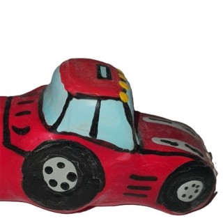 CONDOMERIE - HANDPAINTED NOVELTY CONDOMS TRACTOR RED XL - D-243320 - Teknashop Ltd