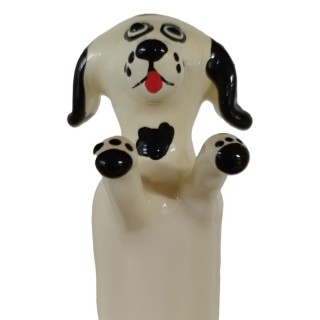CONDOMERIE - HANDPAINTED NOVELTY CONDOMS HAPPY WHITE DOG XL - D-243328 - Teknashop Ltd
