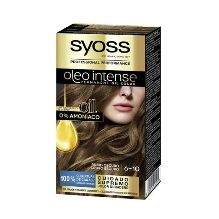 Syoss Oleo Intense Permanent Hair Color 6-10 Dark Blonde - unisex - Teknashop Ltd