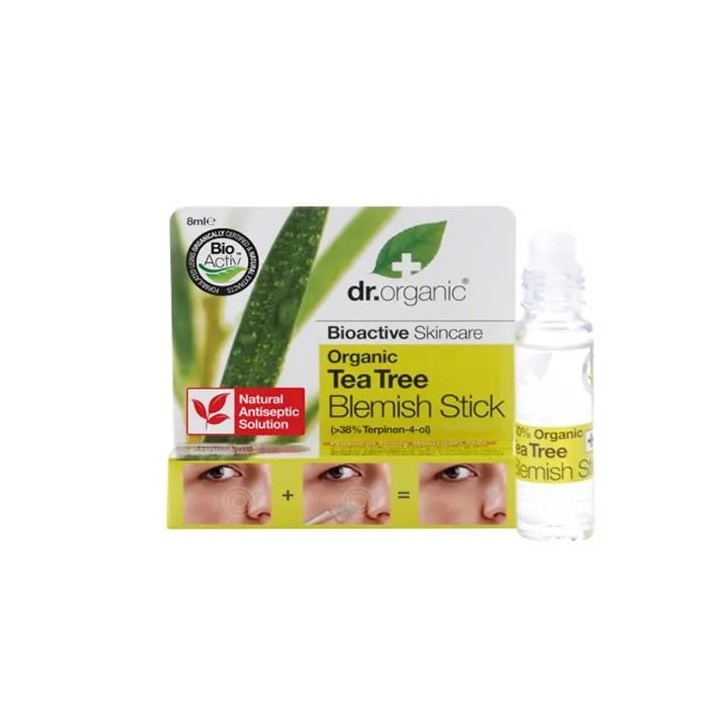 Dr Organic Tea Tree Blemish Stick Roll On 8ml - unisex - Teknashop Ltd