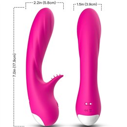ARMONY - ROMANCE VIBRATOR WITH STIMULATOR FUCHSIA - D-237894 - Teknashop Ltd