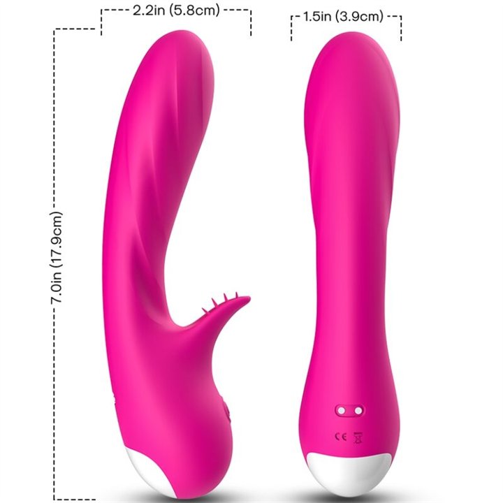 ARMONY - ROMANCE VIBRATOR WITH STIMULATOR FUCHSIA - D-237894 - Teknashop Ltd