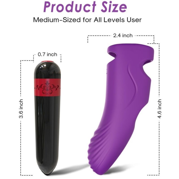 ARMONY - AURORA VIBRATOR FINGER PURPLE - D-237912 - Teknashop Ltd