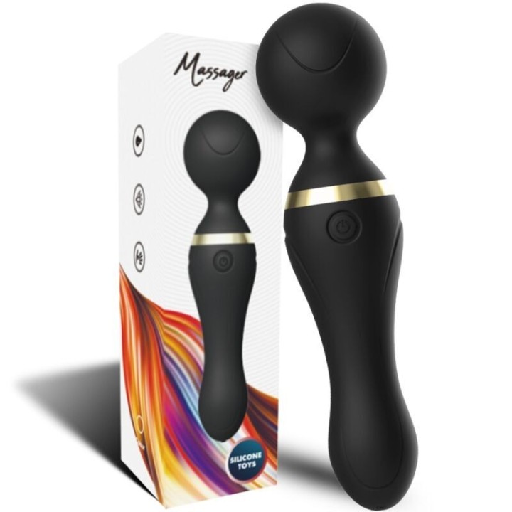 ARMONY - FREEZA MASSAGER & VIBRATOR SUPER FLEXIBLE HEAD BLACK - D-237975 - Teknashop Ltd