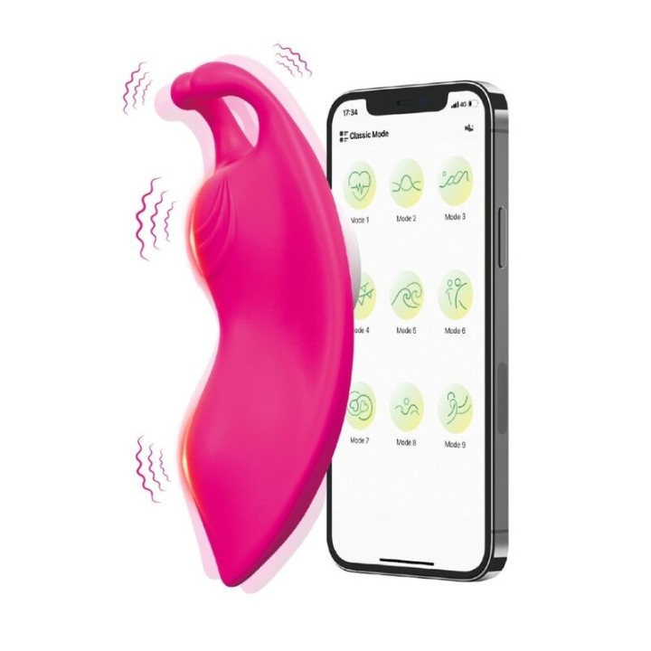 ARMONY - HONEYBEE WEARABLE PANTIES VIBRATOR G-SPOT FUCHSIA - FREE APP - D-238001 - Teknashop Ltd