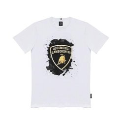 LAMBORGHINI SIZE M MENST-SHIRT GOLDEN BULL WHITE