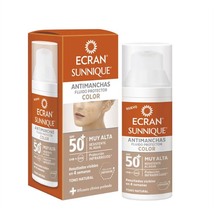 Ecran Sunnique Antimanchas Color Spf50 50ml - unisex - Teknashop Ltd