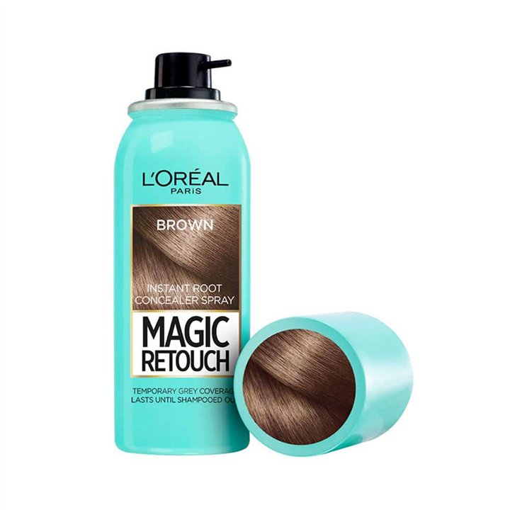 L'Oreal Paris, Magic Retouch, Root Touch-Up Spray,  Brown, 75 ml - Teknashop Ltd