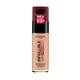 L'Oreal Paris, Infaillible 24h Fresh Wear, All-Day Wear, Liquid Foundation, 235, Honey, SPF 25, 30 ml - Teknashop Ltd