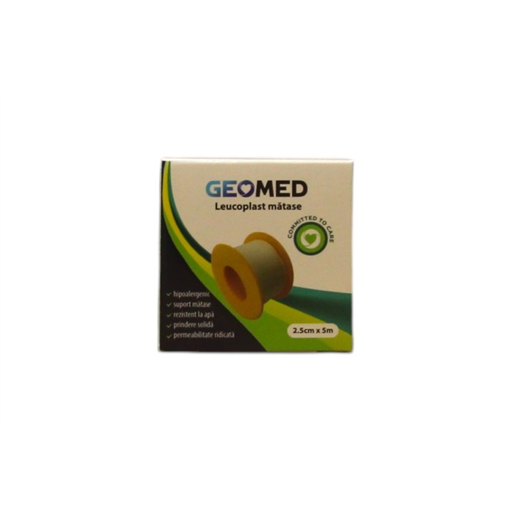 Geomed, Geomed, Leukoplast, Silk, 2.5 cm x 5 m - Teknashop Ltd