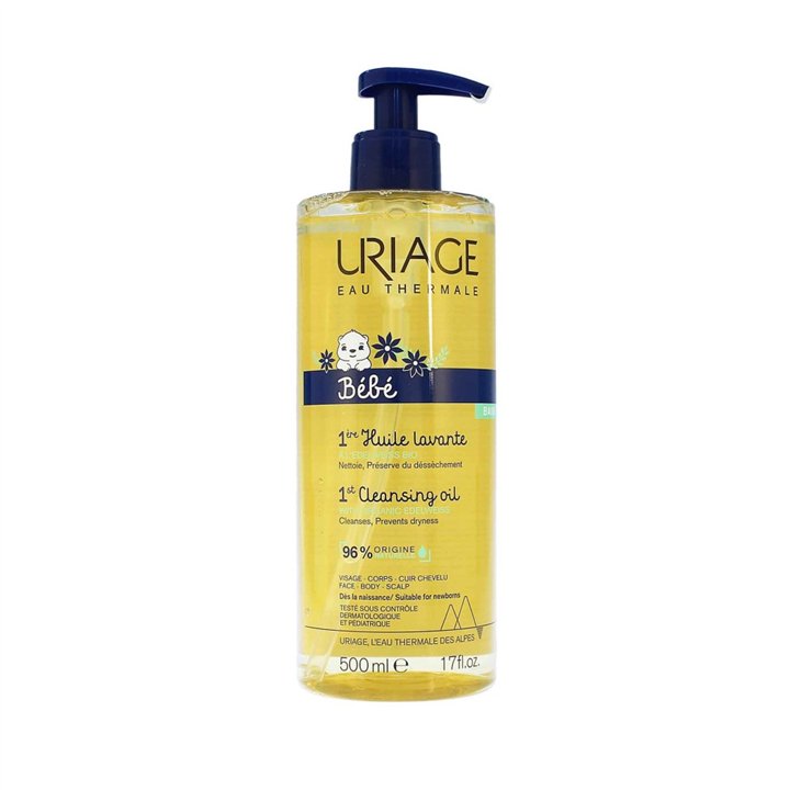 Uriage, Bebe 1st, Anti-Dryness, Cleansing Oil, 500 ml - Teknashop Ltd