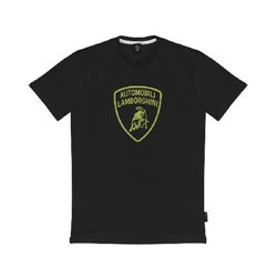 LAMBORGHINI SIZE L MENST-SHIRT BLACK WITH FLUO LOGO GREEN