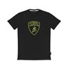 LAMBORGHINI SIZE L MENST-SHIRT BLACK WITH FLUO LOGO GREEN