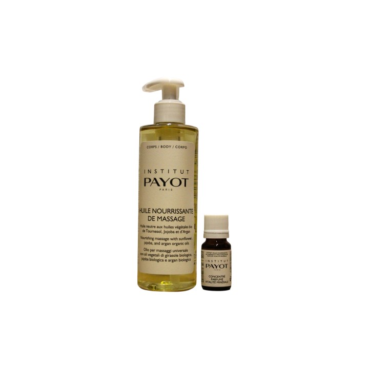 Set Payot: Pro Huile, Nourishing, Massage Oil, 250 ml + Vitalite Minerale, Essential Oil, 10 ml - Teknashop Ltd
