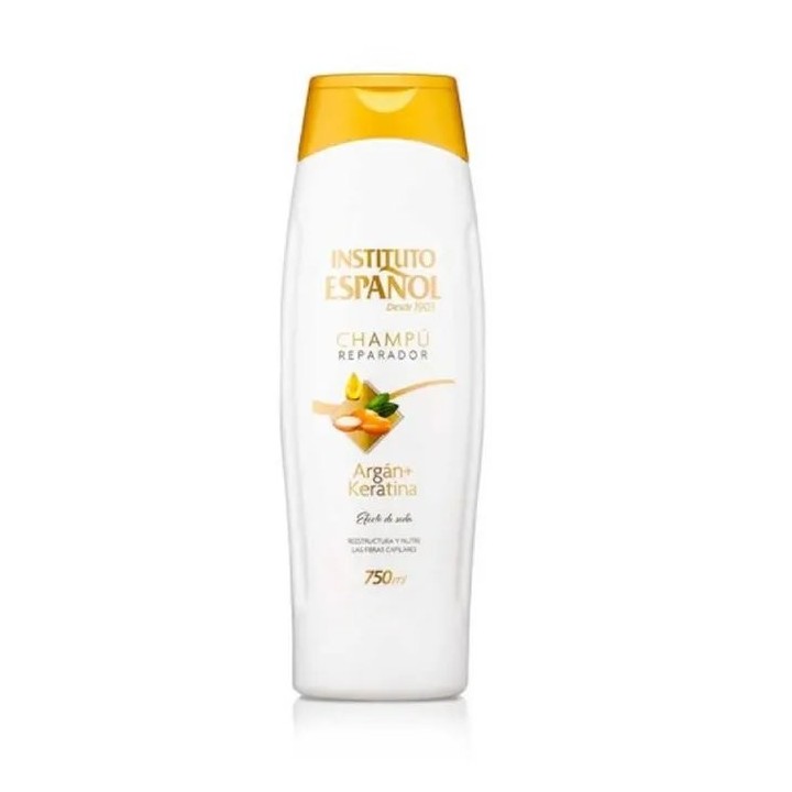 Instituto Español Argan + Keratin Repairing Shampoo 750ml - unisex - Teknashop Ltd