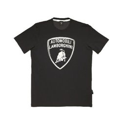 LAMBORGHINI SIZE L MENSCLASSIC BIG LOGO T-SHIRT BLACK