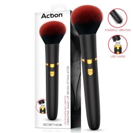 Secret Noir Vibrating Make-Up Brush Black - AC-430 - Teknashop Ltd