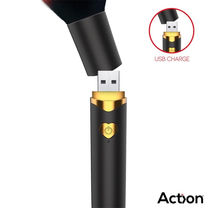 Secret Noir Vibrating Make-Up Brush Black - AC-430 - Teknashop Ltd
