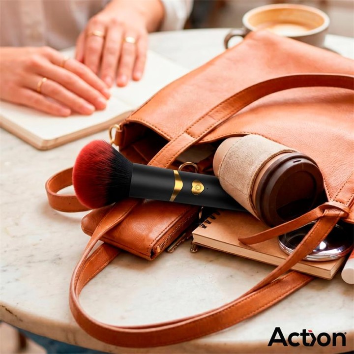 Secret Noir Vibrating Make-Up Brush Black - AC-430 - Teknashop Ltd