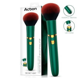 Secret Vert Vibrating Make-Up Brush Green - AC-431 - Teknashop Ltd