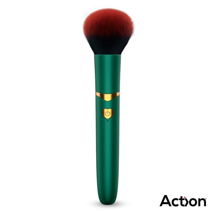 Secret Vert Vibrating Make-Up Brush Green - AC-431 - Teknashop Ltd