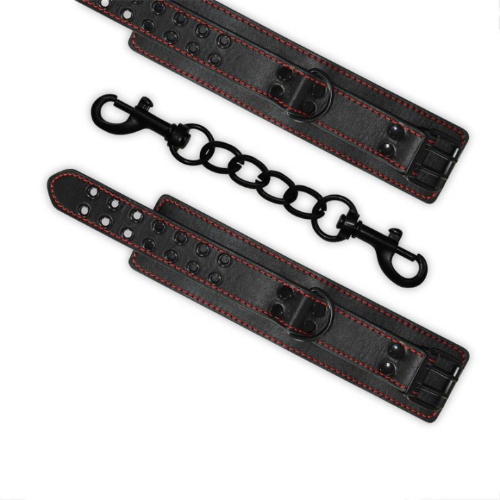 Handcuffs Bondage Black - LO-LV1655 - Teknashop Ltd