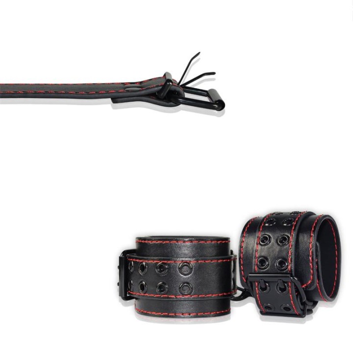 Handcuffs Bondage Black - LO-LV1655 - Teknashop Ltd