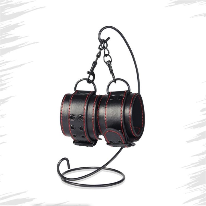 Handcuffs Bondage Black - LO-LV1655 - Teknashop Ltd