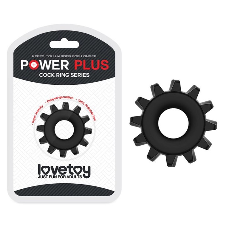 Penis Ring Power Plus Black - LO-LV1432 - Teknashop Ltd